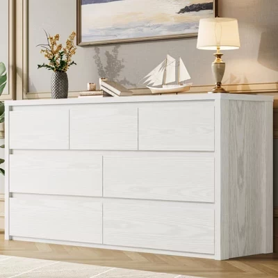 Комод CuisinSmart на 7 ящиков, 135 см, белый