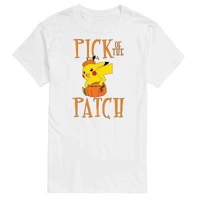 Мужская футболка с коротким рукавом и рисунком Pokémon - Pick Of The Patch, белая