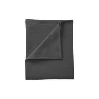 Плед Port & Company Core Fleece 127×152 см, антрацитовый