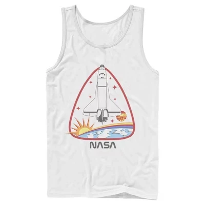 Мужская майка NASA Space Shuttle Crest, белая