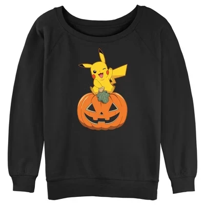 Женский свитшот Pokemon Пикачу, черный