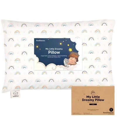 Детская подушка KeaBabies Jumbo 36×51 см с наволочкой, радужная