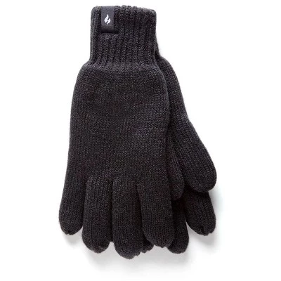 Мужские перчатки Heat Holders Flat Knit, черные