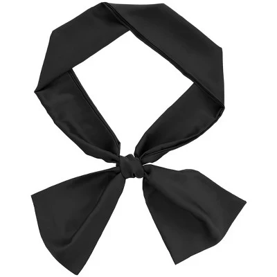 Женский шарф-платок Allegra K 15×146 см, черный