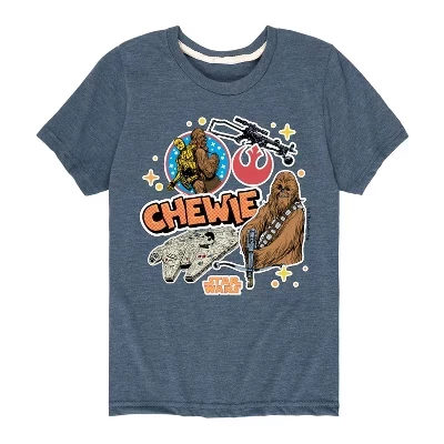 Футболка с коротким рукавом и графическим рисунком Chewie Stickers heather blue