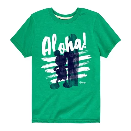 Футболка для мальчиков Disney Aloha, зеленая