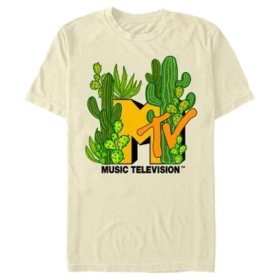 Мужская футболка MTV «Пустынный кактус», кремовая