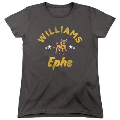 Женская футболка Williams College Ephs цвета древесного угля