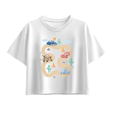 Спортивная футболка с коротким рукавом и квадратным рисунком белого цвета
