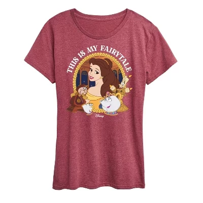 Женская футболка Belle This Is My Fairytale с коротким рукавом и графическим рисунком