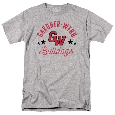 Мужская официальная футболка Университета Гарднера Уэбба Gardner Webb Bulldogs, спортивная футболка heather