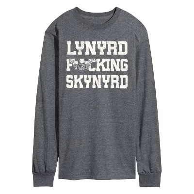 Мужская футболка Lynyrd Fing Skynyrd с длинным рукавом и графическим рисунком heather charcoal