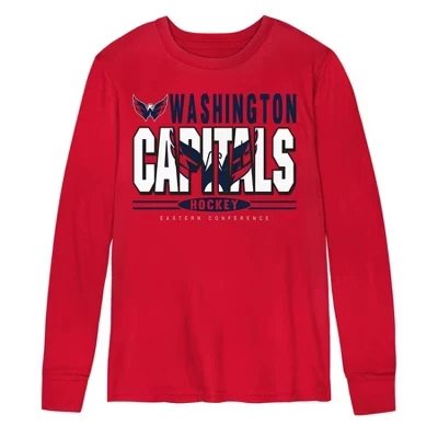 Футболка с длинным рукавом для мальчиков Washington Capitals