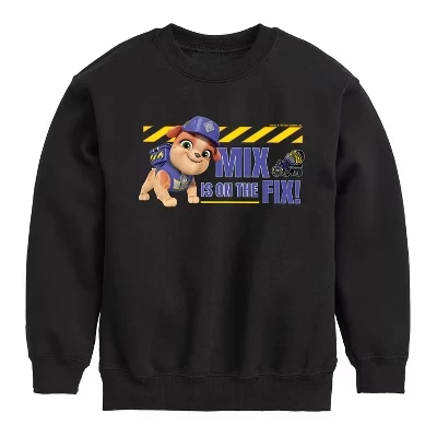 Флисовая толстовка с длинными рукавами и рисунком Rubble & Crew для мальчиков - Paw Patrol - черный