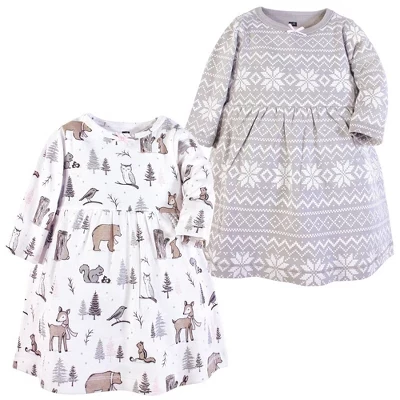 Детские платья с длинными рукавами Hudson 2pk frosty woodland