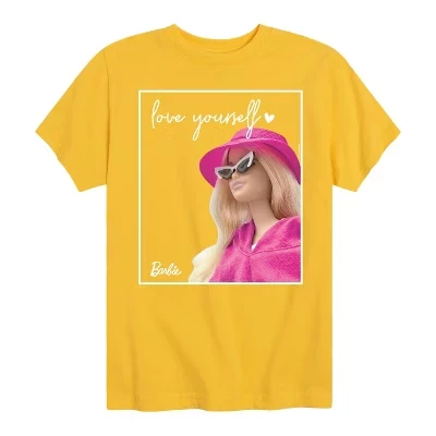 Футболка Love Yourself с коротким рукавом и рисунком желтого цвета