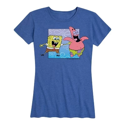 Женская футболка с коротким рукавом SpongeBob Art в упаковке с рисунком Губки Боба