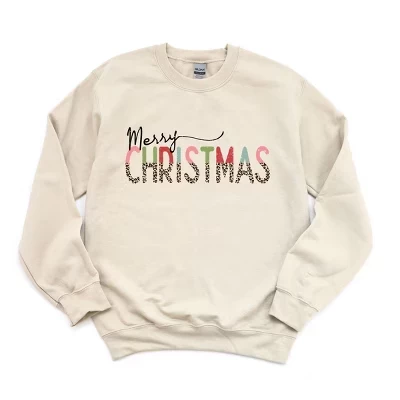 Женский свитшот Simply Sage Market Merry Christmas, пыльный