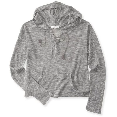 Женское худи Aeropostale укороченное, серое