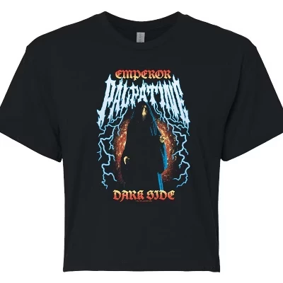 Women's -  - Palpatine Metal Cropped Graphic T-Shirt black