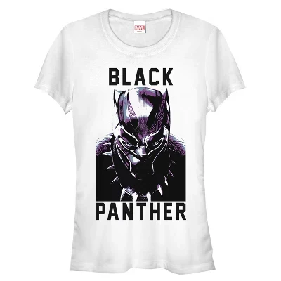 Юниорская футболка Marvel с принтом Black Panther, белая
