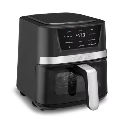 Аэрофритюрница Cuisinart 2,5 л, черная со стальной отделкой