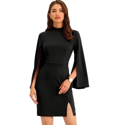 Женское платье-футляр INSPIRE CHIC мини, черное