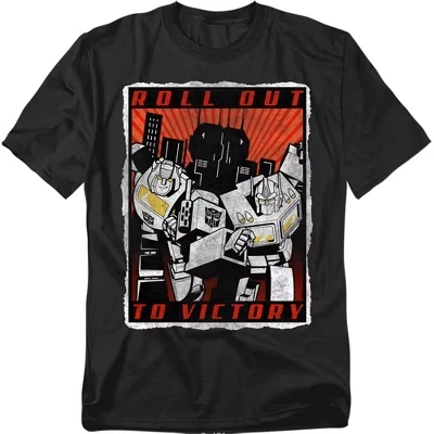 Мужская футболка Optimus Prime Bumblebee Rollout to Victory, черная
