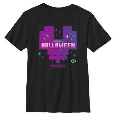 Футболка Boys Happy Halloween Pixel Art Decor черная