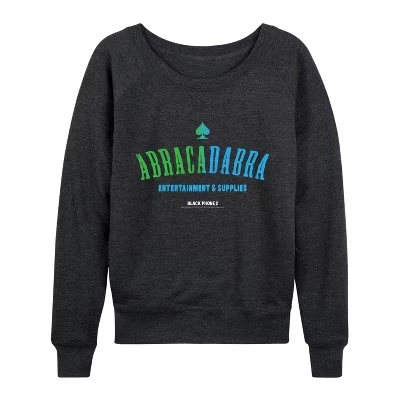 Женская легкая махровая рубашка с логотипом Abracadabra, с широким вырезом и длинными рукавами, с графическим рисунком 