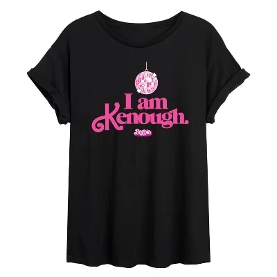 Женская футболка с объемным рисунком I Am Kenough Disco Ball, цвет черный