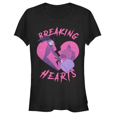 Футболка Yzma Breaking Hearts для юниорок на День святого Валентина, черная