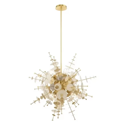 Люстра Livex Lighting Circulo на 6 ламп, латунь