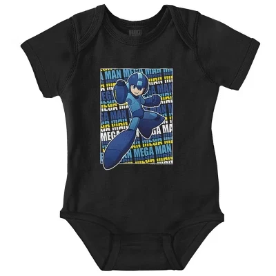 Персонаж видеоигры Mega Man Rockman, Детский комбинезон для мальчиков или девочек, лицензированный черный