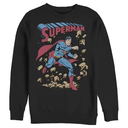Мужской свитшот DC Comics Superman Break Barriers, черный