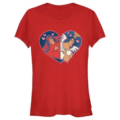 Женская футболка Angel and Devil Kronk для юниорок красного цвета
