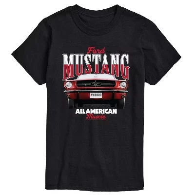 Мужская футболка Mustang All American Muscle с коротким рукавом и графическим рисунком, черная