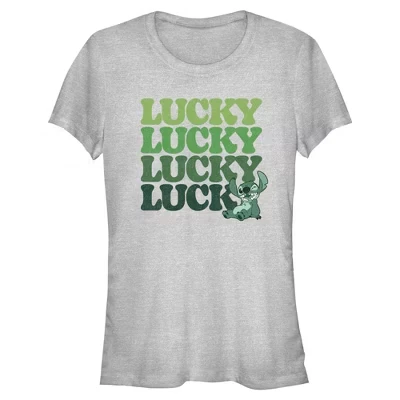 Женская футболка Athletic Heather с надписью Lucky Stack на день Святого Патрика для юниорок athletic heather