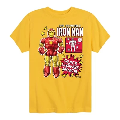 Футболка для мальчиков Marvel Железный человек, желтая