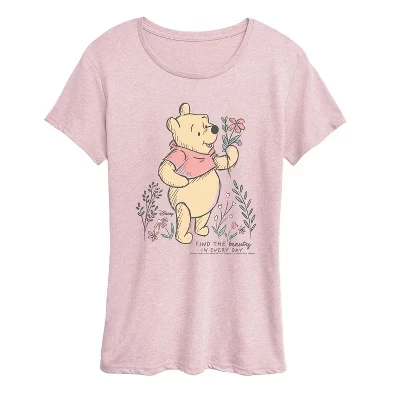 Женская футболка с коротким рукавом Find Beauty Pooh с графическим рисунком - - -