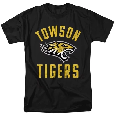 Мужская футболка с официальным логотипом Towson University Tigers, черная