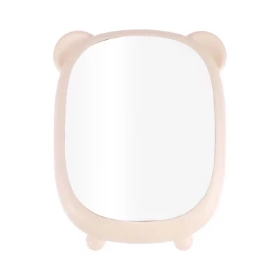 Зеркало косметическое Unique Bargains настольное, розовое