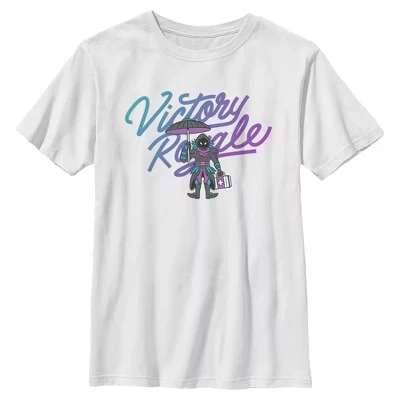 Футболка для мальчика Raven Victory Royale белого цвета