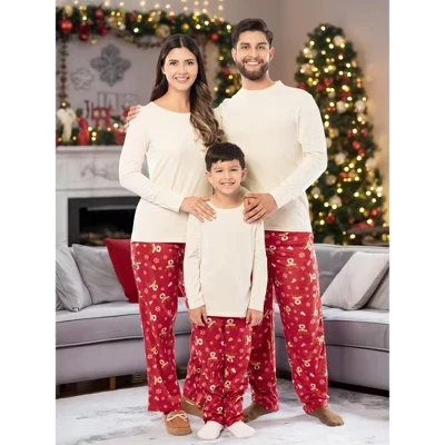 Мужская пижама Fruit of the Loom, XS–3XL, олени