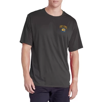 Мужская спортивная футболка Fort Lewis College Sport Active с логотипом на левой стороне груди.