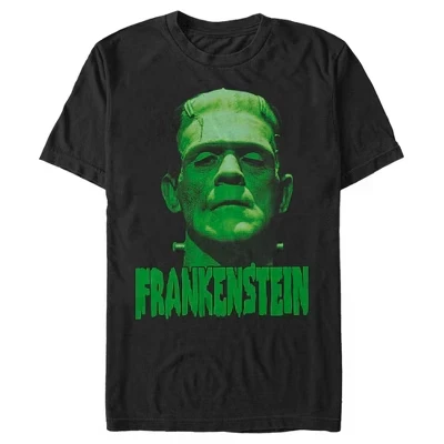 Мужская футболка Universal Monsters Frankenstein, черная