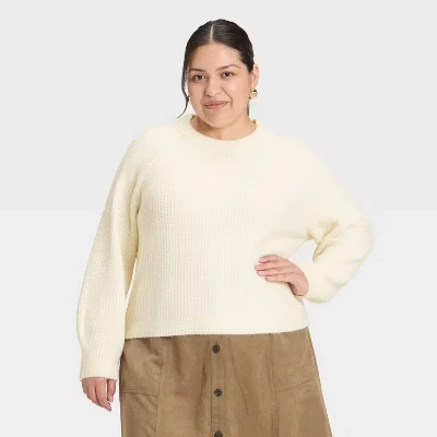 Женский пуловер Universal Thread Cozy Knit, кремовый