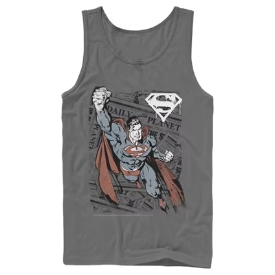 Мужская майка DC Comics Daily Planet, угольная