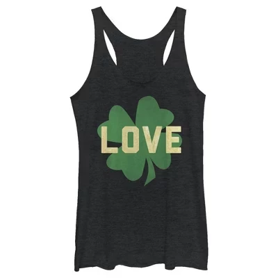 Женская майка-беговел Irish Love Racerback от Lost Gods на день Святого Патрика