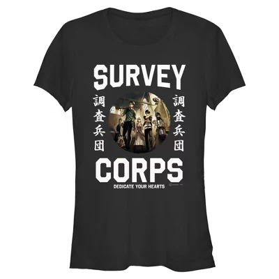 Футболка Juniors Womens Survey Corps Scene черная